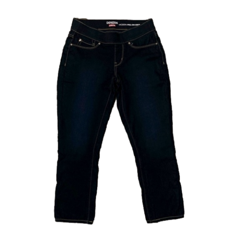 Levi’s Denizen Pull On Crop Dark Jeans